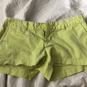 Yellow shorts